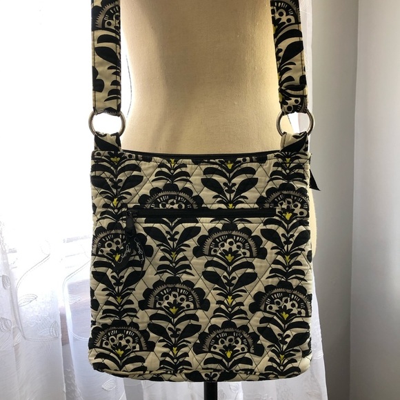 Vera Bradley  Crossbody bag black/white/yellow - Picture 6 of 9